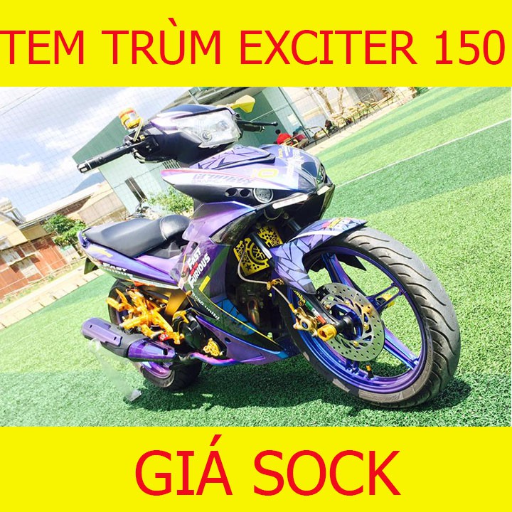 Tem Trùm Xe Exciter 150 Ex ( mẫu mới hot nhất)