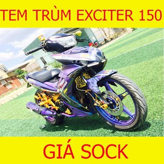 Tem Trùm Xe Exciter 150 Ex ( mẫu mới hot nhất)