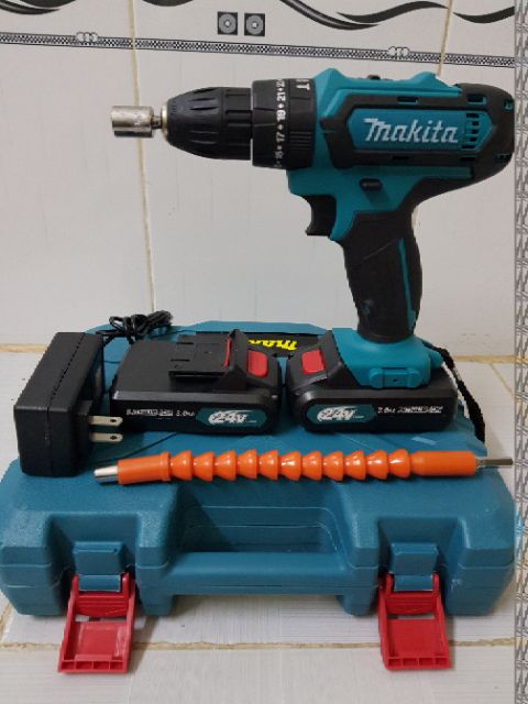 KHOAN PIN 24V MAKITA CÓ BÚA ( ĐÂY ĐỦ PHỤ KIỆN)