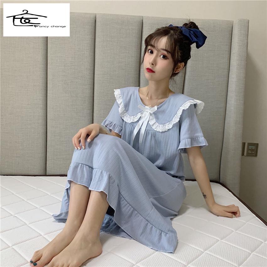 Đầm Ngủ Búp Bê Phong Cách Nhật Bản Dễ Thương Thời Trang Mùa Hè 2020 Cho Nữ