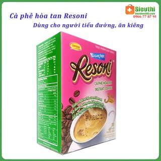 Combo 10 hộp cà phê Resoni hoà tan cho người tiểu đường ăn kiêng Siêu Thị Sức Khoẻ 365
