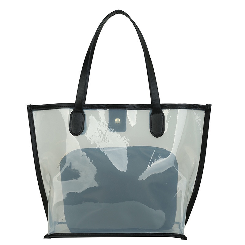 Túi xách nữ đeo chéo, túi nhựa trong suốt kèm túi nhỏ bên trong TUI-26