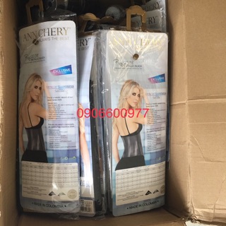 [💯 AUTH] Nịt bụng Ann Chery 2038 màu đen ánh kim 💯 Authentic