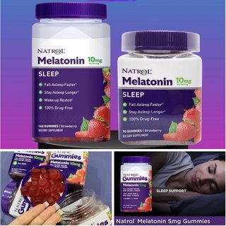 [Hàng Mỹ Bao Check] Kẹo ngủ ngon 5mg-10mg Natrol Melatonin Gummies Mỹ 90V 180V [Date Xa][Ship Hỏa Tốc]