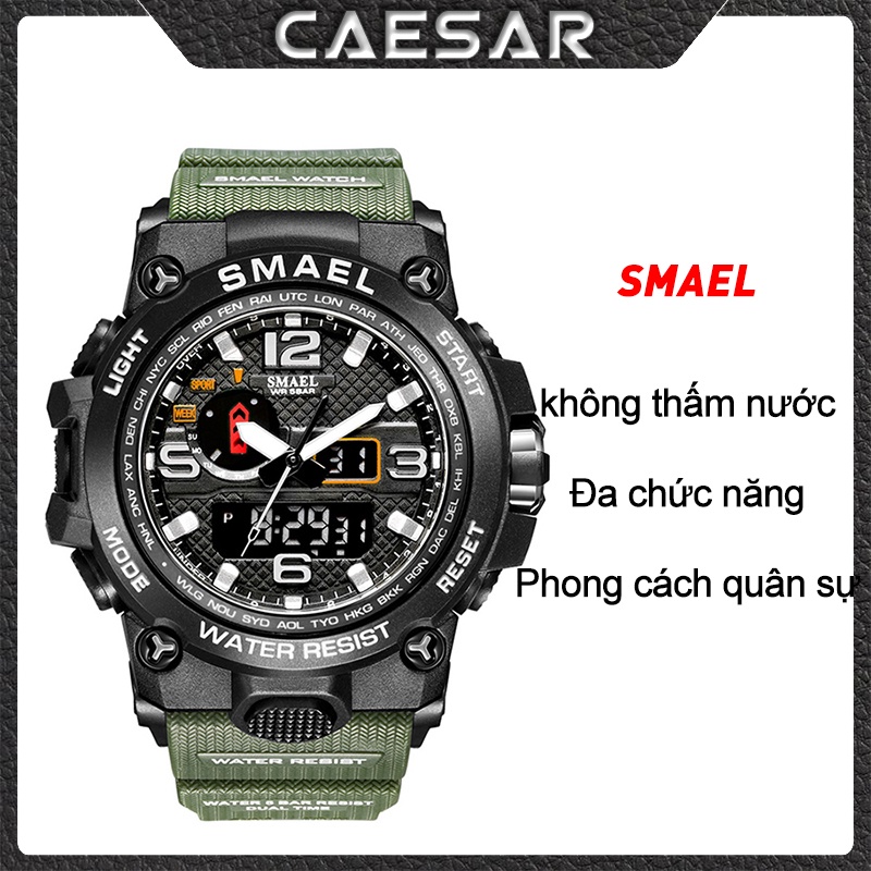Đồng Hồ Điện Tử Thể Thao Nam Chính Hãng Cao Cấp Giá Rẻ - Phong CáchThời Trang Quân Đội Đẹp Chất，Không thấm nước, chống va chạm, có dạ quang，Lịch hiển thị，Bộ chuyển động chất lượng cao đa chức năng