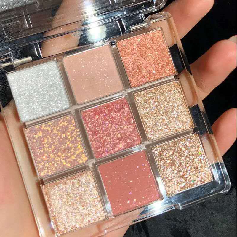 [Hàng mới về] Bảng phấn mắt màu hoàng hôn ánh nhũ ngọc trai kháng nước cho học sinh
