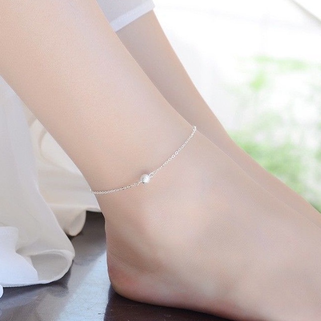 Lắc chân bạc 950 phối bi 🌼YN JEWELRY