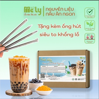 Set nguyên liệu pha trà sữa trân châu mê ly ẩm thực mẹ nấu thành phẩm 20-25 ly