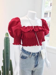 Croptop trễ vai shebyshj