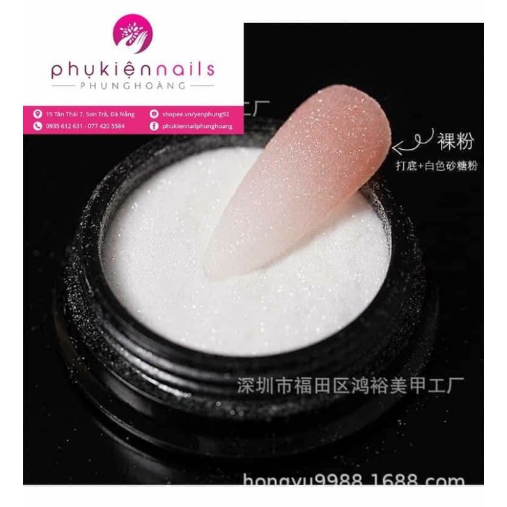 Nhũ cát rắc đen trắng - set 6 hũ