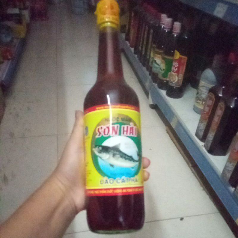 NƯỚC MẮM SƠN HẢI LOẠI CAO ĐẠM CHAI THỦY TINH 650ML