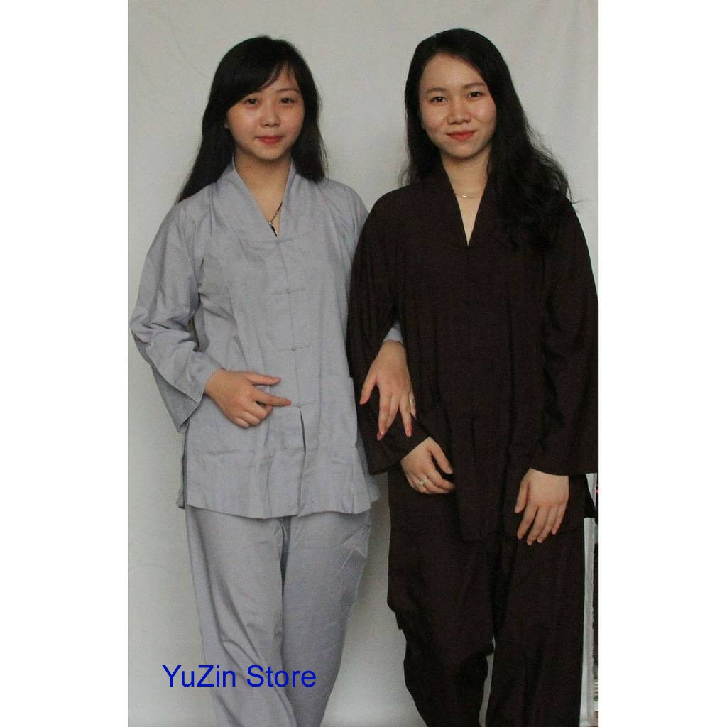 Đồ lam đi chùa Bộ La Hán Nam Nữ giá rẻ, quần áo phật tử pháp phục phật giáo - Yuzin Store