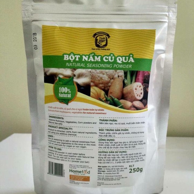 Hạt nêm củ quả Homefood