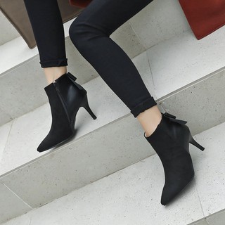 Boot nơ da pha da lộn đủ size 32 - 40