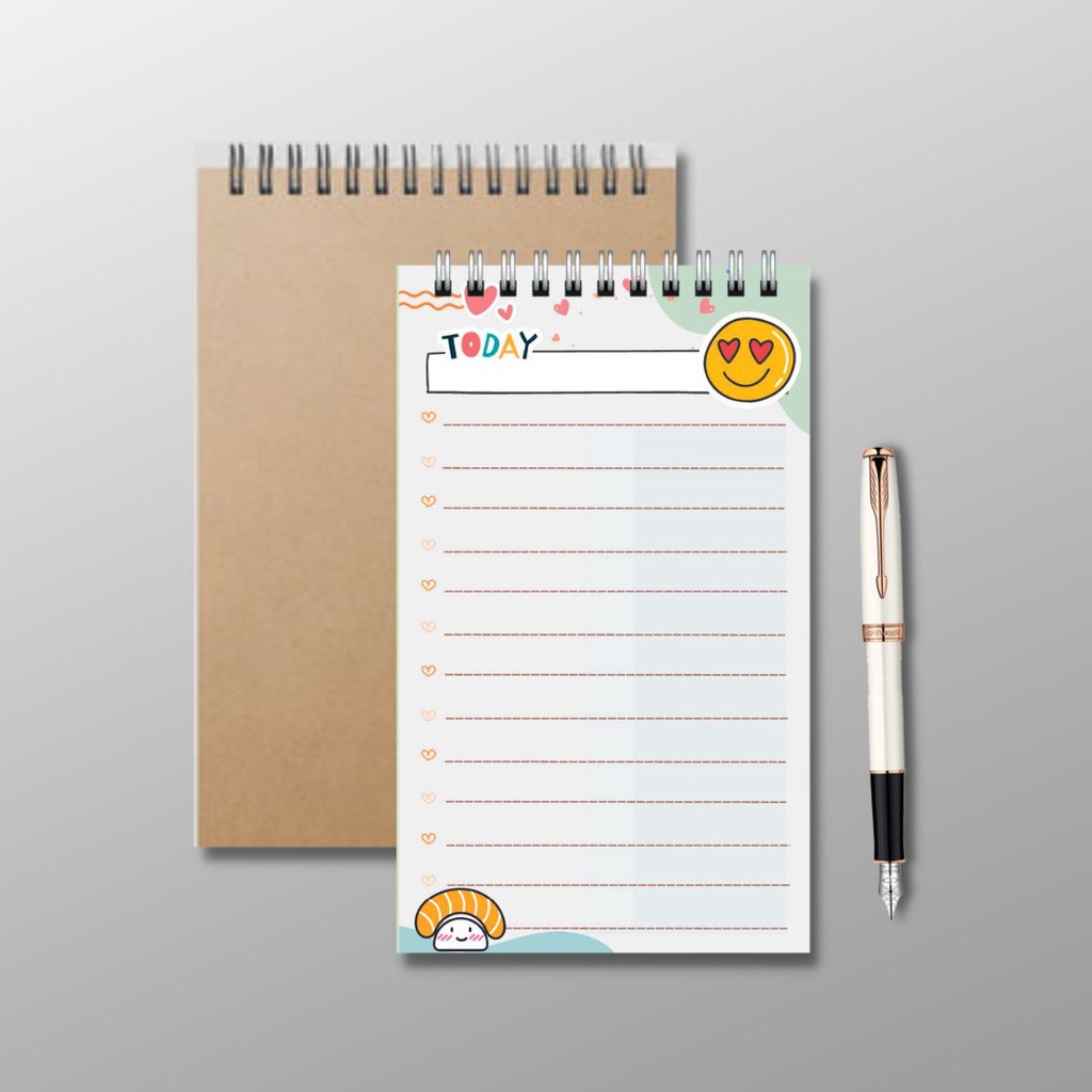 Sổ tay ghi chép từ vựng, lập kế hoạch lịch trình tiện lợi, có thể xé rời size 14.5x10cm