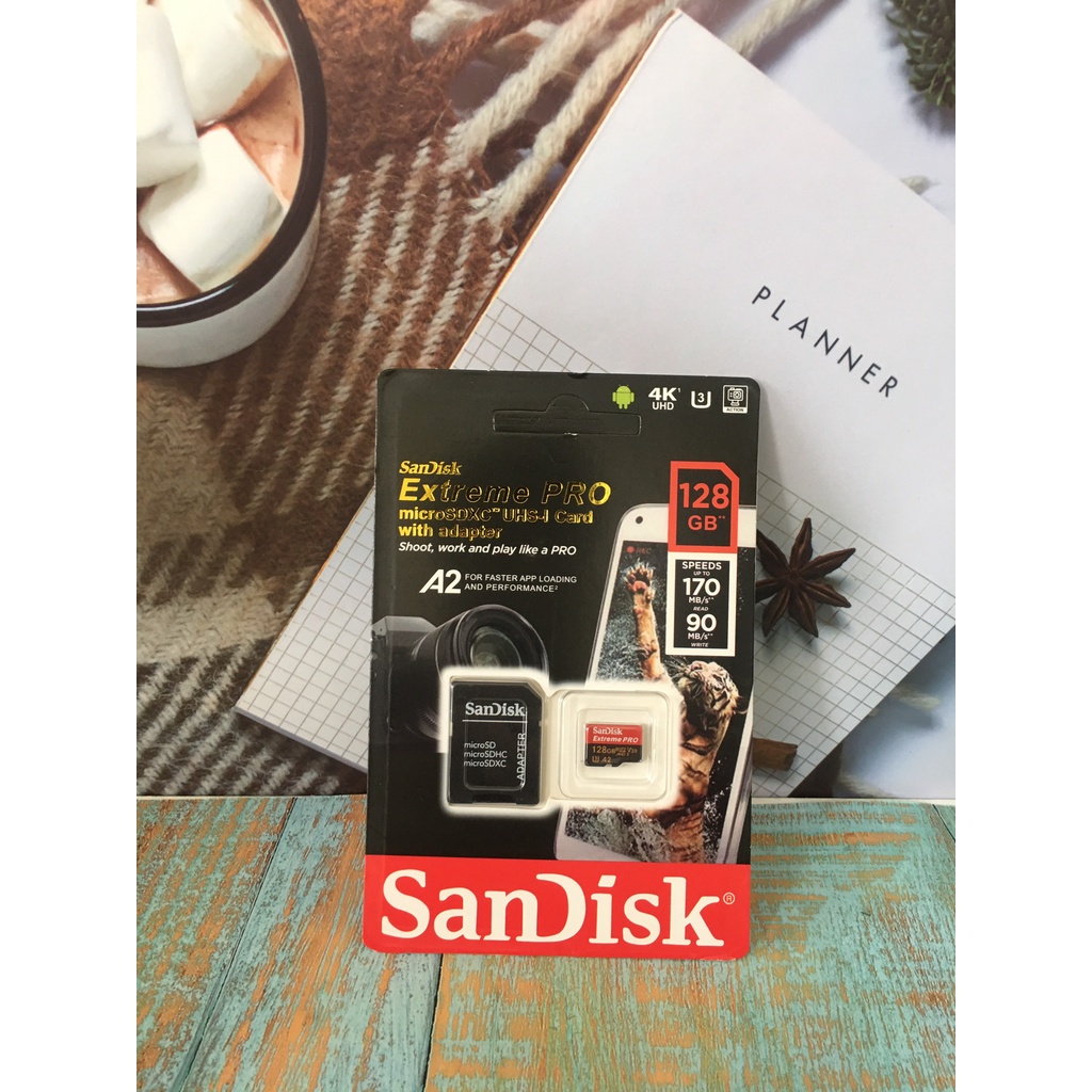 (New 2022) Thẻ nhớ microSDXC SanDisk Extreme 32GB,64GB, 32GB PRO 128GB PRO UHS-I V30 U3 4K UHD