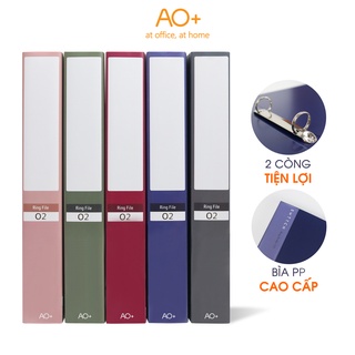 Bìa Còng O2 Switch OFF AO+, Nhựa PP/ A4, 2 Nhẫn O (2.6cm/ 3.2cm)