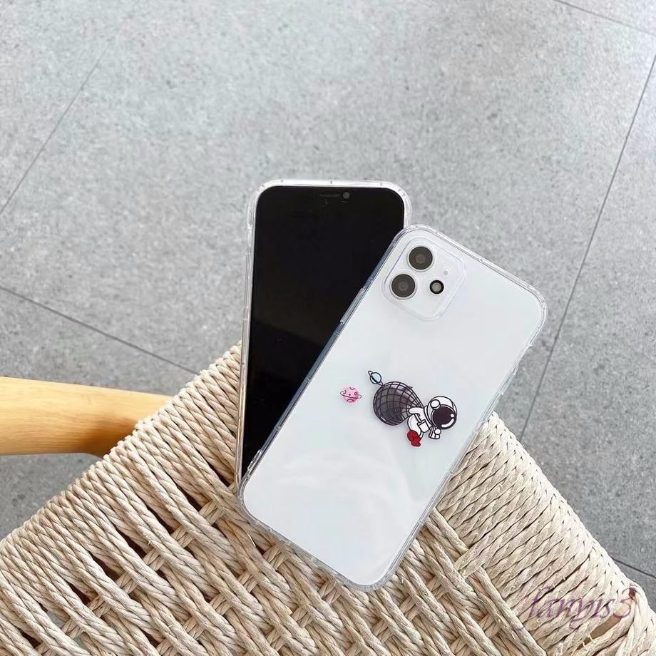 Ốp Lưng Trong Suốt Họa Tiết Phi Hành Gia Cho Iphone 12 11 Pro Max 12 Mini Xs Max Xr 7 8 6 6s Plus | BigBuy360 - bigbuy360.vn
