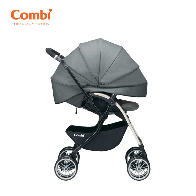 XE ĐẨY COMBI UMBRETTA 4 BÁNH QUAY TỰ ĐỘNG NÂU KAKI