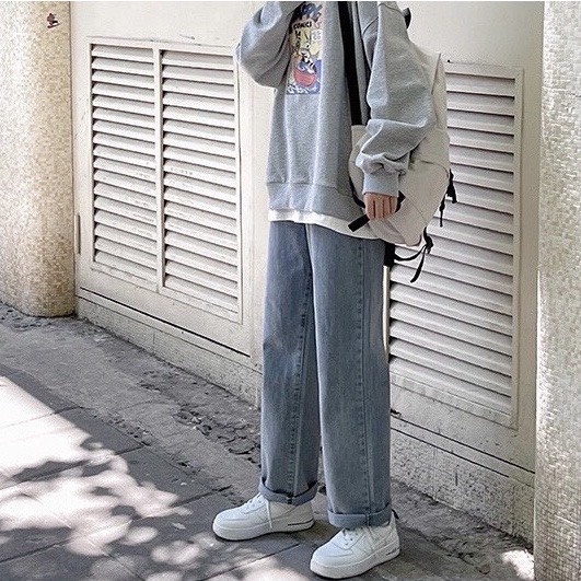 [Mã  NHUNNHUG9 giảm 5k đơn 100k] Quần jeans BAGGY NỮ, jean bò ống suông, rộng style HÀN QUỐC HOT HIT 2021 | BigBuy360 - bigbuy360.vn