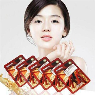 Combo 10 mặt Nạ Red Ginseng Natural Essence Mask