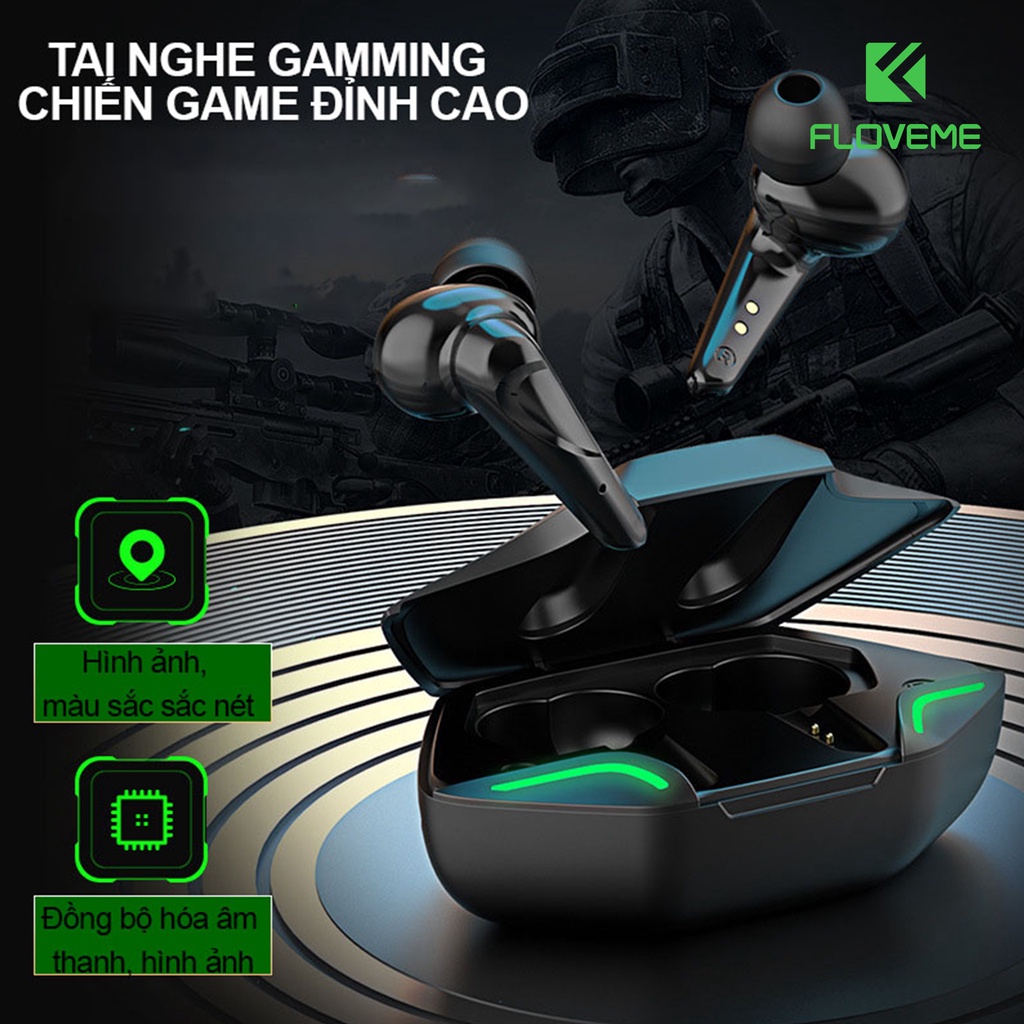 Tai Nghe Bluetooth Gaming Apro 366 5.0 Có Mic - Đỗ Trễ Cực Thấp - Chính Hãng HD DESIGN