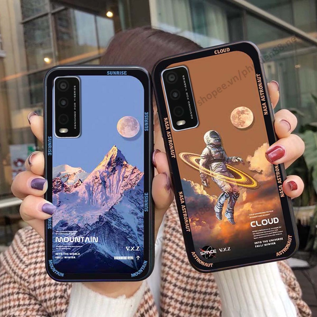 Ốp Vivo Y20 hình vũ trụ, mountain, cloud phong cách cá tính