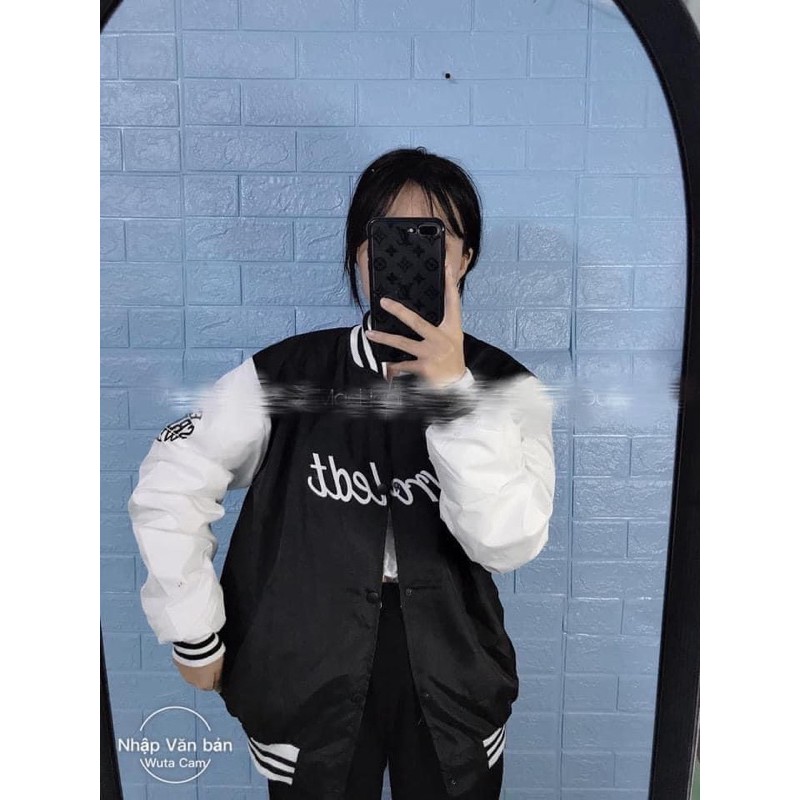 [Ảnh Thật] Áo Bomber Dù 2 lớp in Wrolet - Form chuẩn Unisex Nam Nữ Couple Freesize | BigBuy360 - bigbuy360.vn