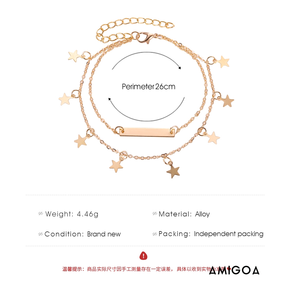 Lắc Chân Họa Tiết Ngôi Sao Thời Trang | BigBuy360 - bigbuy360.vn