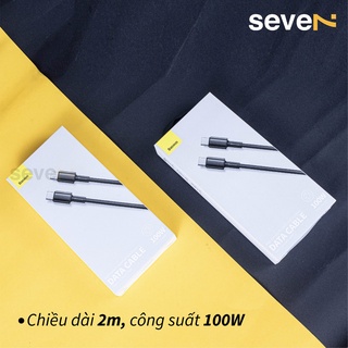 Cáp sạc nhanh 100W Baseus Cafule Metal Data Cable Type C to Type C (100W)
