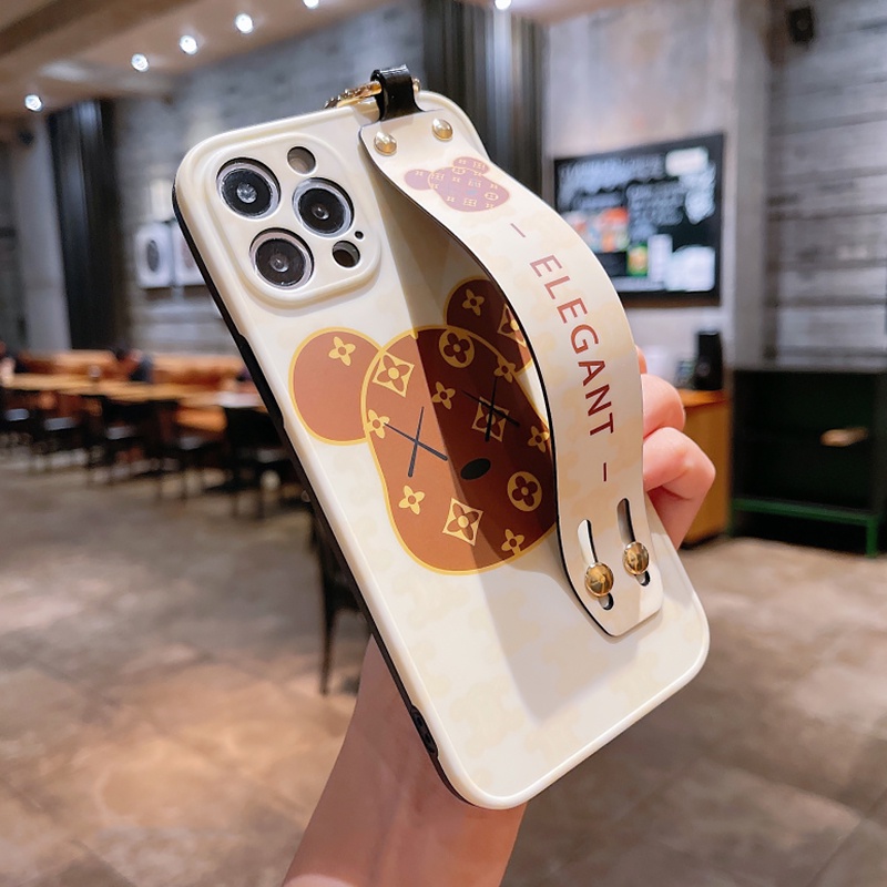 Ốp Điện Thoại tpu Dẻo Họa Tiết Hoạt Hình Chú Gấu Dễ Thương Chống Rơi Cho iphone 15 14 13 12 11 pro max 15 plus