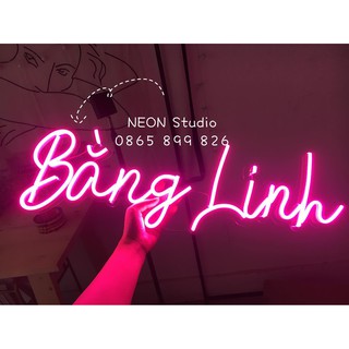 Đèn neon theo tên yêu cầu
