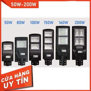 Đèn đường năng lượng mặt trời giá sỉ - Đèn năng lượng mặt trời 50w 80w 100w 150w 160w 200w- Cảm biến chuyển động