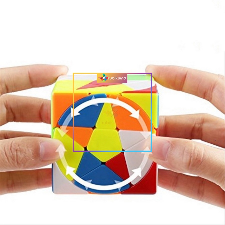 Rubik Biến Thể Pentacle Cube Stickerless Rubic Đồ Chơi Trí Tuệ Trẻ Em