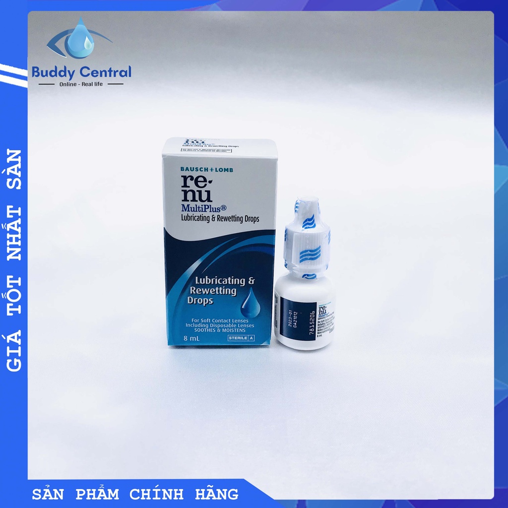 Nước nhỏ mắt Renu 8ml - Renu eye drop - Bausch &amp; Lomb - USA