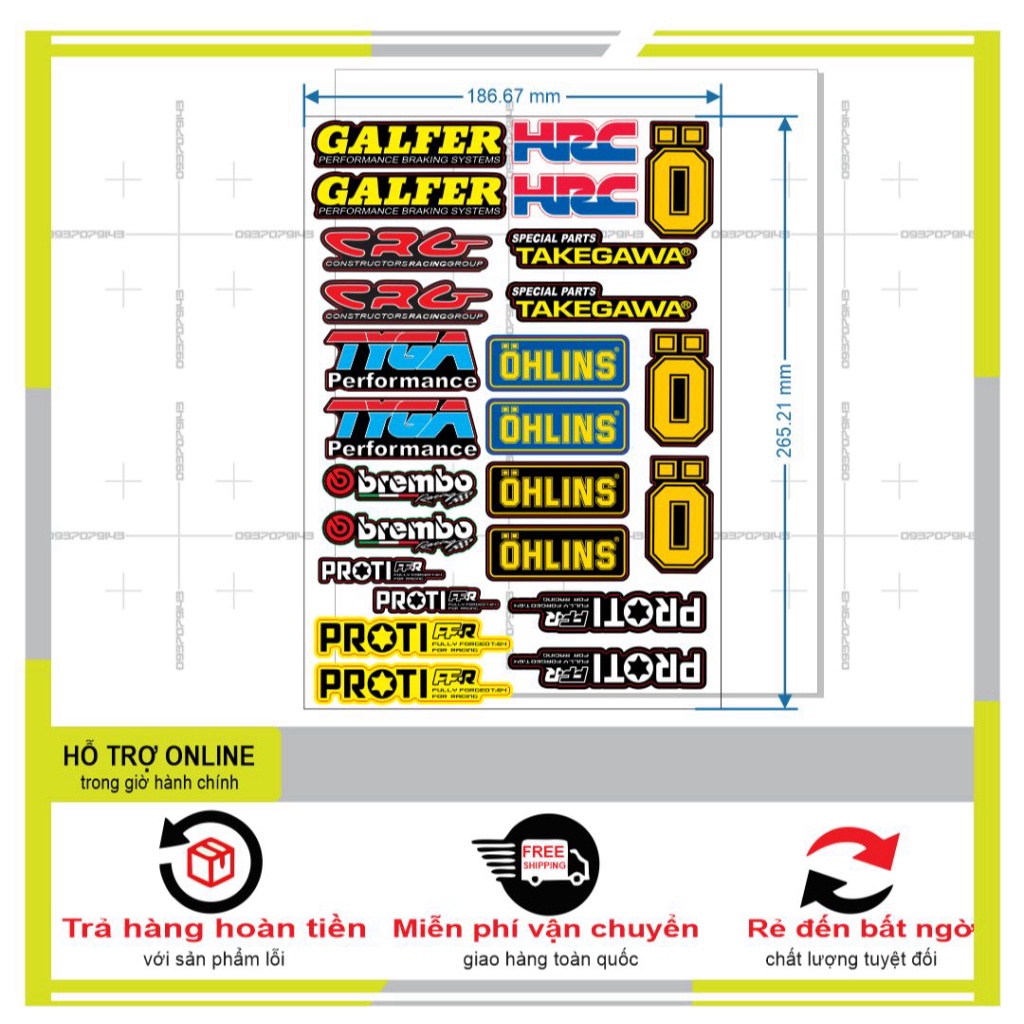 25 LOGO STICKER TRANG TRÍ XE MÁY 05 - SHINDECAL2