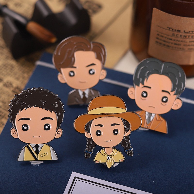 Ghim Cài Áo Hình Nhân Vật Hoạt Hình Anime Phong Cách Retro