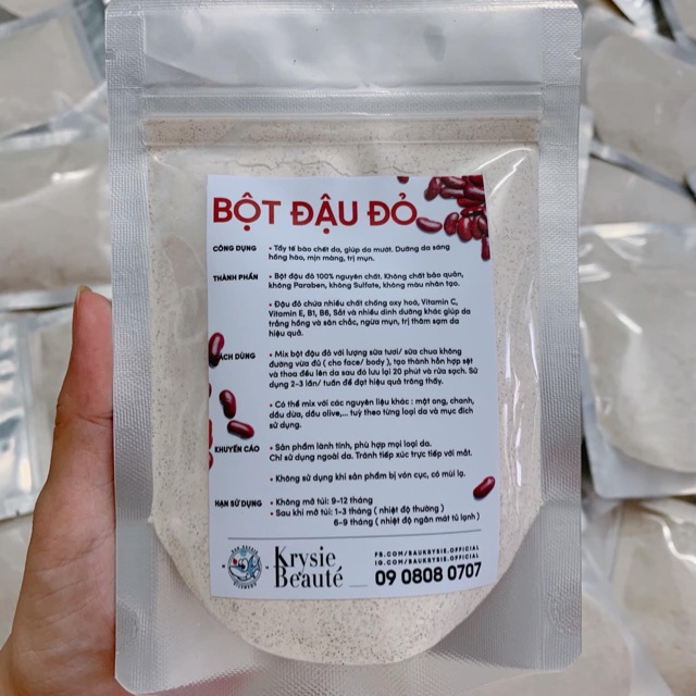 Bột đậu đỏ nhà làm 100% nguyên chất ( 2 gói )