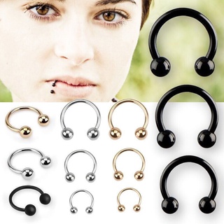 Bộ 10 khuyên xỏ cơ thể bằng thép không gỉ