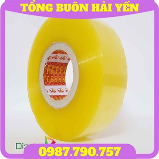 Băng dính đóng hàng trong suốt loại 500gram sử dụng keo Acrylic bám dính chắc chắn, tiện dụng, tiết kiệm