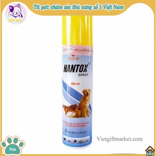 Xịt Hantox Spray diệt bọ chét ve chấy rận ghẻ chó mèo 300ml - diệt các loại bọ trên gia súc gia cầm TITPET thumbnail