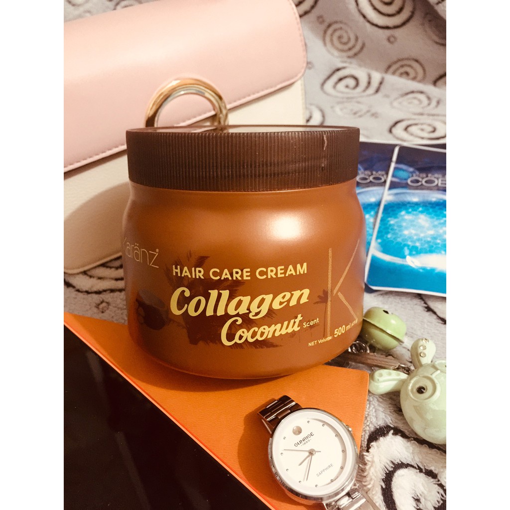 Kem Hấp Ủ Dừa Karanz Collagen Coconut Avocado 1000ml. Phục Hồi Tóc, Giúp Tóc Siêu Mềm Mượt Hàng Chính Hãng NAMI
