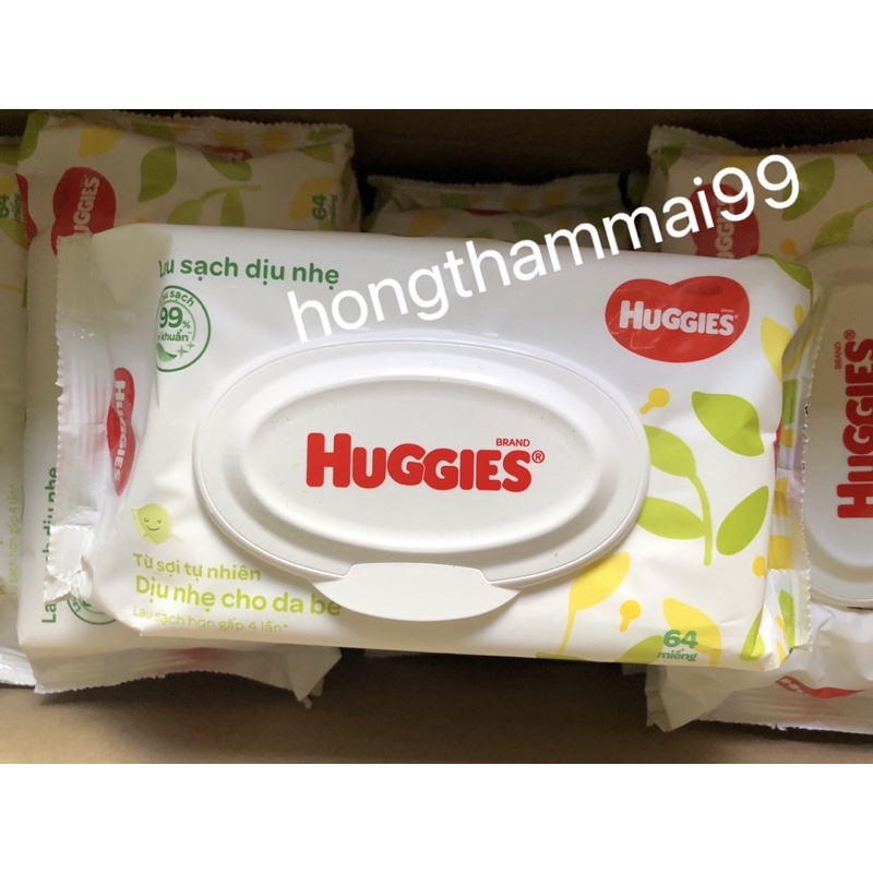 Khăn ướt huggies 64 tờ