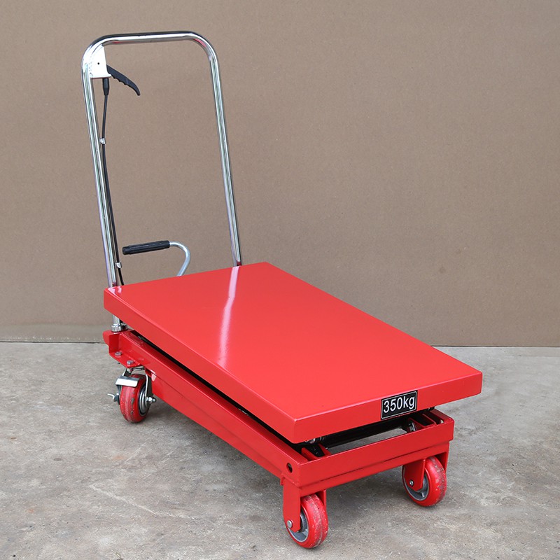 Xe nâng mặt bàn 350kg cao 1m5