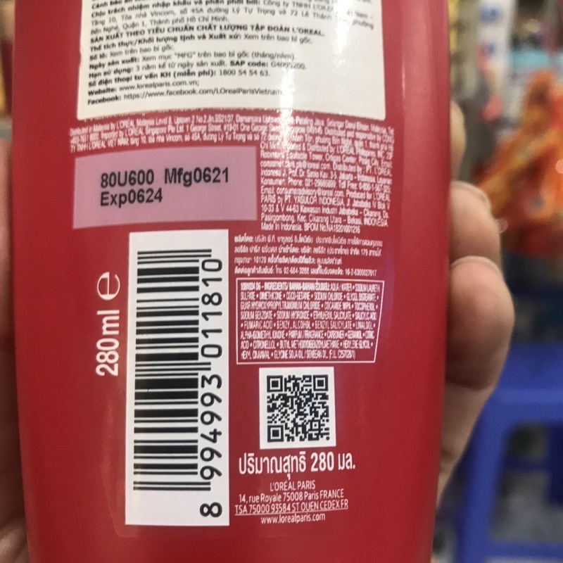 Dầu gội cho tóc nhuộm L'Oreal Paris Elseve Color Protect Protecting Shampoo 280ml