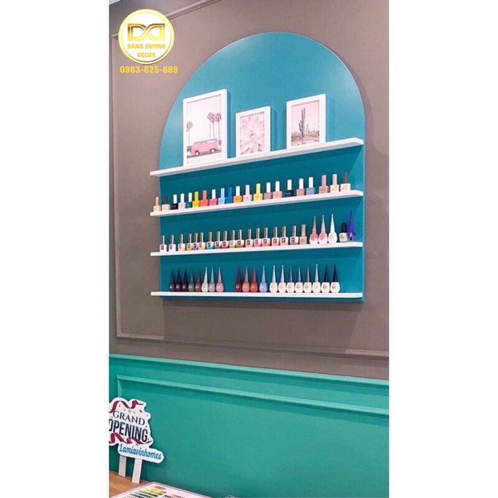 Combo 4 thanh kệ Nail trơn hiện đại - Tiện lợi dễ lắp đặt , dài 80cm