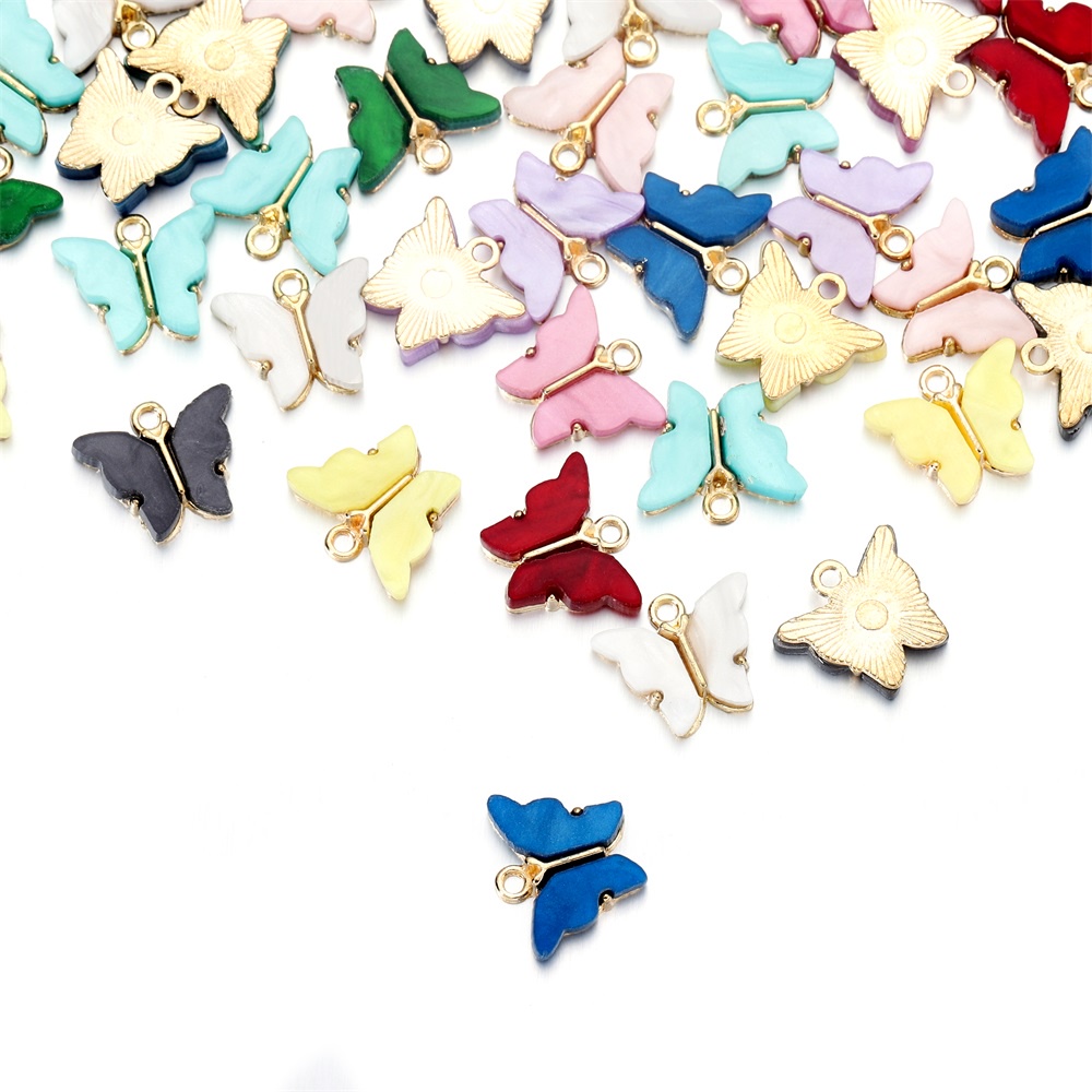 Set 10 mặt phụ kiện St.kunkka cho vòng cổ/ vòng tay/ vòng cổ hình bướm phong cách đơn giản