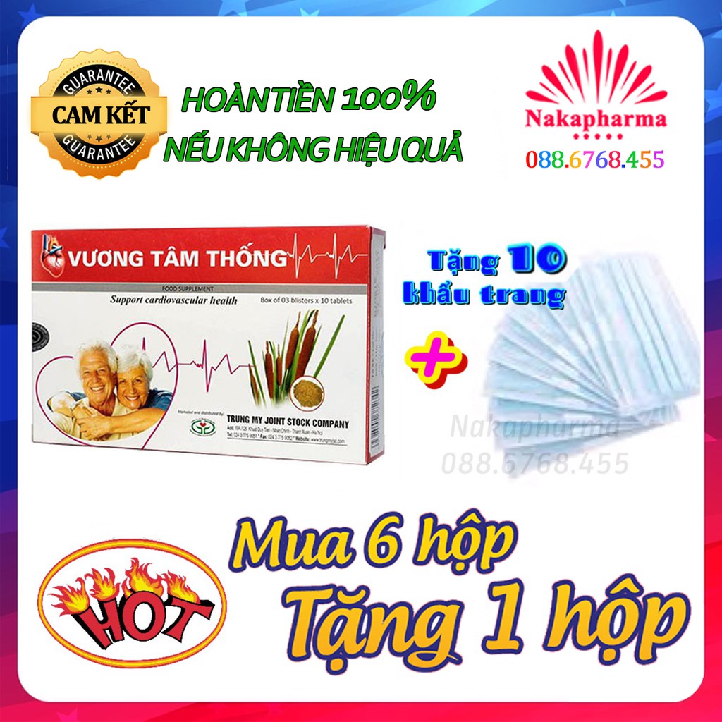 ✅ [KÈM QUÀ] Vương Tâm Thống – Tăng cường lưu thông máu, giảm xơ vữa động mạch, rối loạn lipid máu, bênh  tim mạch