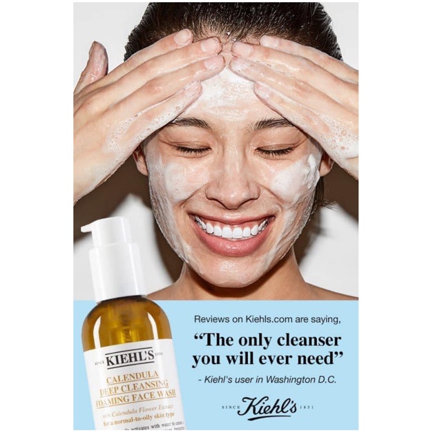 Sữa rửa mặt hoa cúc KIEHLS Calendula Deep Cleansing Foaming Facewash 230ml /30ml | BigBuy360 - bigbuy360.vn