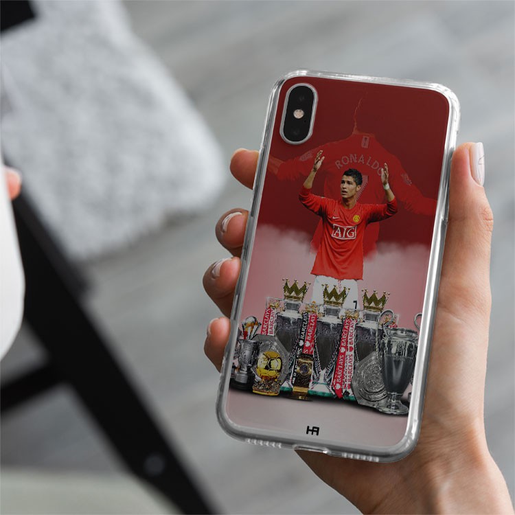 Ốp lưng CR7 Ronaldo Manchester United cho Iphone 5 6 7 8 Plus 11 12 Pro Max X Xr FOO20210021